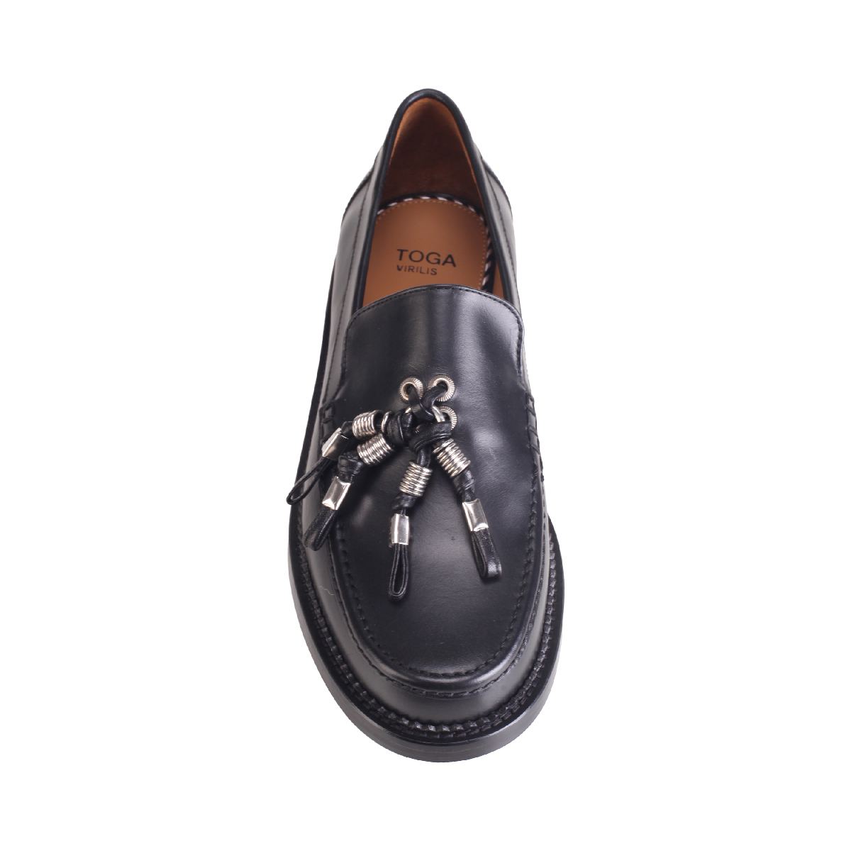  Toga Virilis AJ1426 Black leather loafer man 