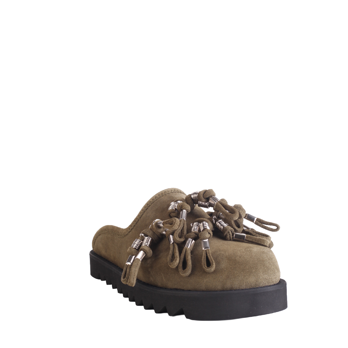 Toga Virilis AJ1428 Black leather slippers man 
