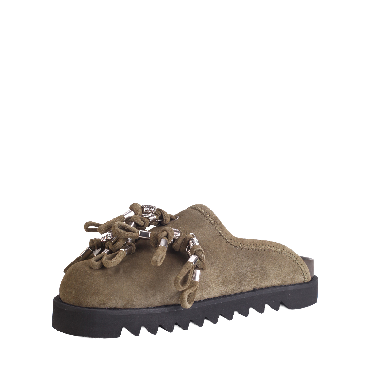  Toga Virilis AJ1428 Black leather slippers man 