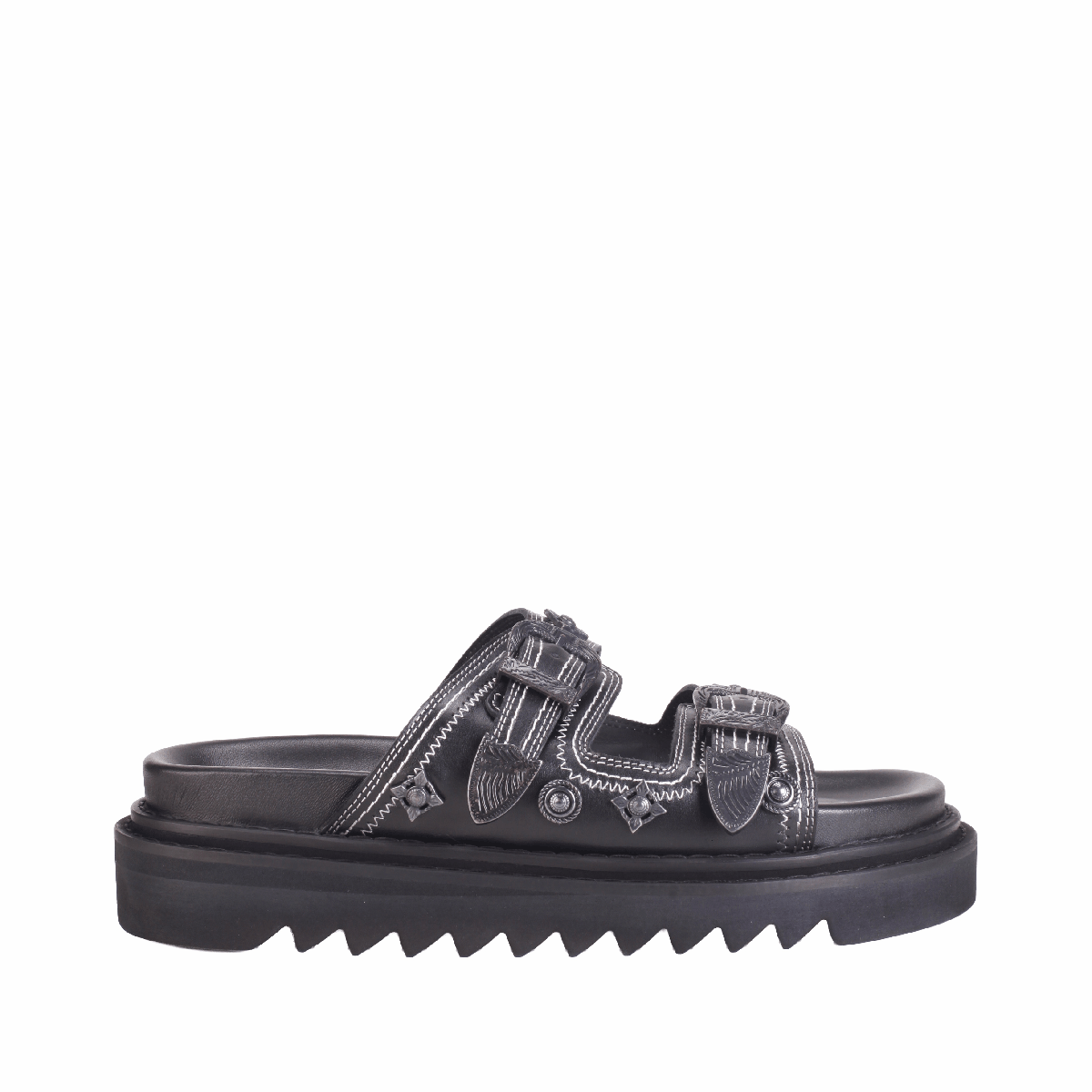  Toga Virilis AJ1432 black leather sandals man