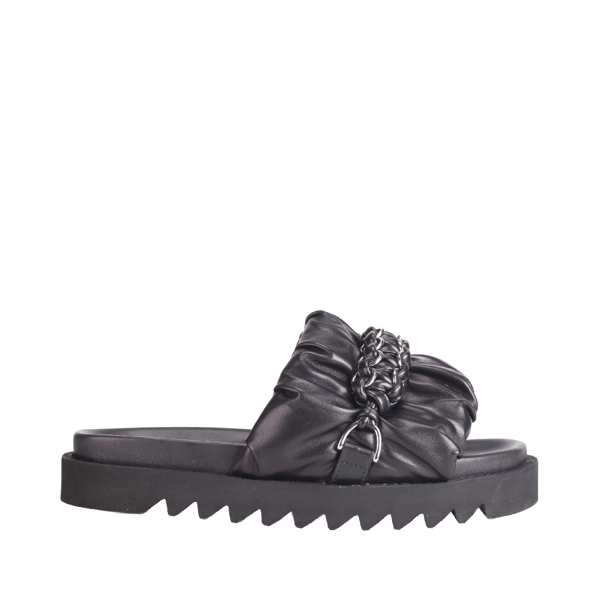  Toga virilis aj1488 black leather sandal man
