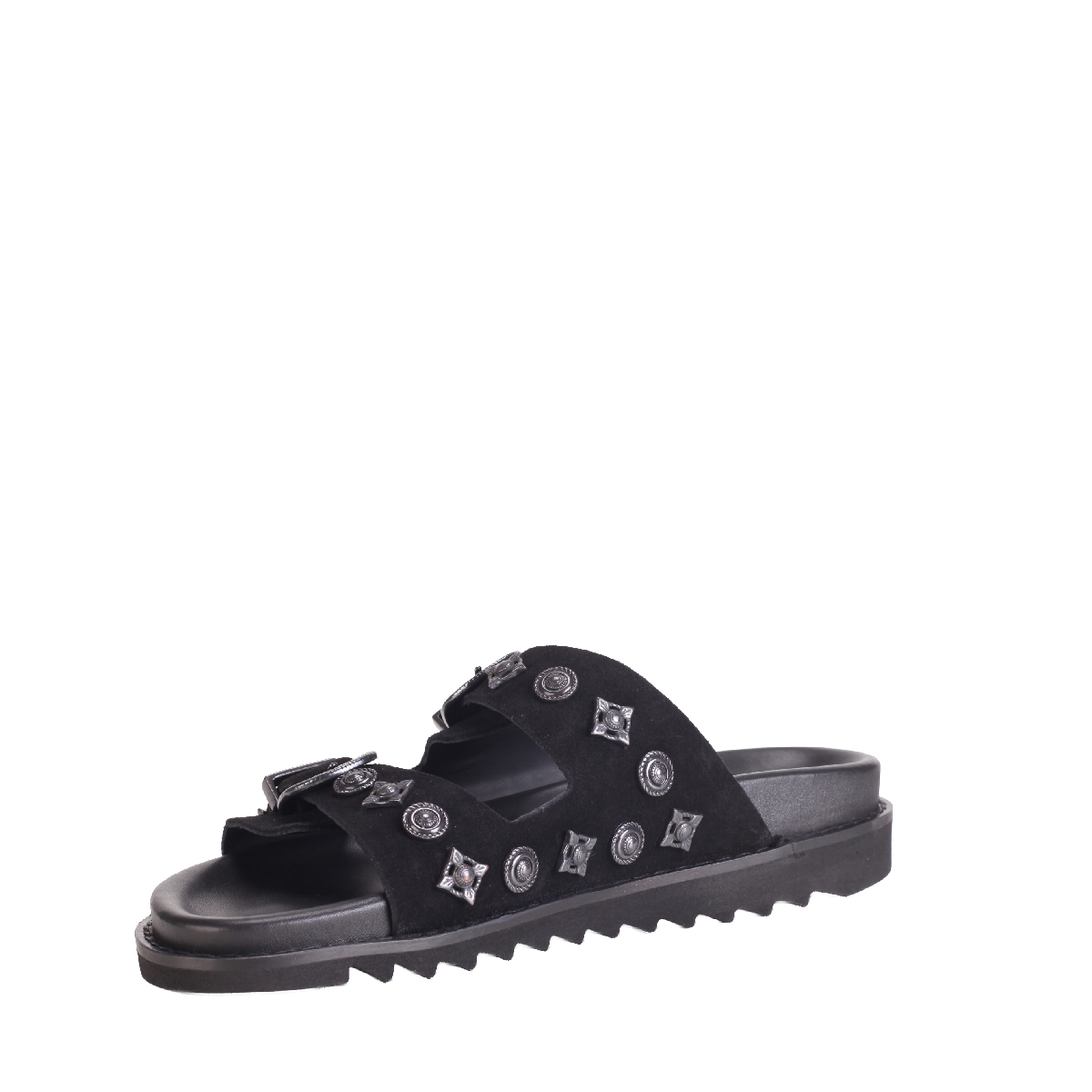  Toga Virilis AJ830 all black suede sandals 