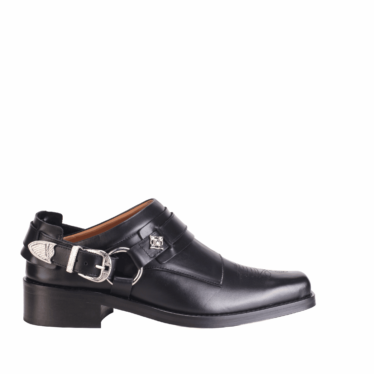  AJ910 Leather shoes black men