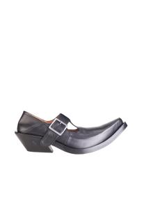 Egonlab buckle loafer western black leather man