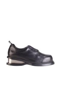 Egonlab pulsar derby shoes leather with silver heel detail man