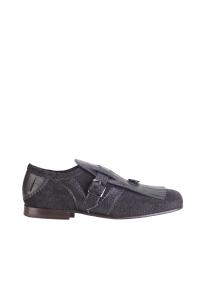 Nullus monk shoes black leather man