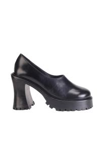 Nicole saldana Hannah black leather shoes woman 