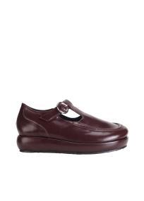 Nicole Saldaña Molly burgundy shoes woman 