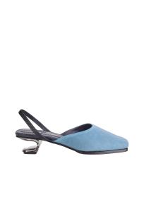 Stefan Cooke blue leather square shoes man 