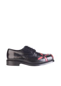 Stefan Cooke slashed square lace up shoes man 