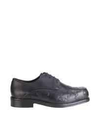 Stefan Cooke black leather square shoes man 