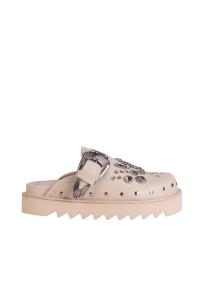 AJ1058 Leather Clogs off white women 