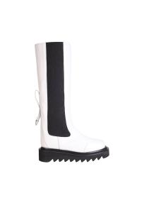 Toga Pulla AJ1208 Knee High white leather boots Woman