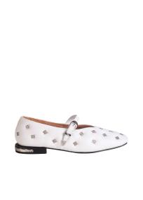 Toga Pulla AJ1342 white leather ballerina  woman 