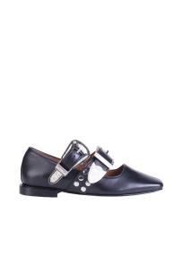 Toga Pulla AJ1408 ballerina black leather shoes woman 
