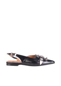 Toga Pulla AJ1438 black leather sandals woman 