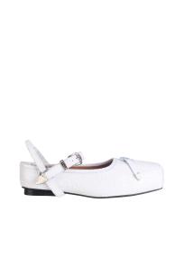 Toga Pulla AJ1051 strap mules white leather woman