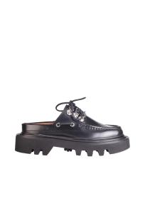Toga pulla aj1485 black leather mules woman 