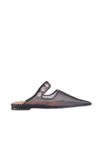 Toga Pulla black mesh classic mules woman