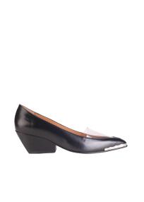 Toga Pulla black leather pumps woman