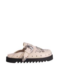 Toga Virilis AJ1066 off white leather slippers 