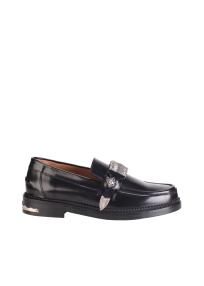 AJ1298 leather loafer Black men 