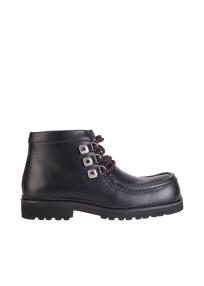 AJ1356 leather Boots black men 