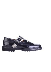 AJ1394 leather shoes black men 