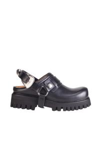 toga virilis aj1480 black leather sandal 