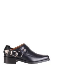 AJ910 Leather shoes black men 